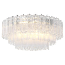 Load image into Gallery viewer, Odelle Collection - Flush Mount Chandelier - Clear &amp; Chrome - W:80cm
