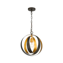 Load image into Gallery viewer, Carson Collection - 1 Light Pendant - English Bronze &amp; Gold
