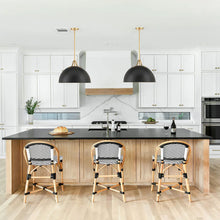 Load image into Gallery viewer, Trenton Collection - Pendant Chandelier - Satin Brass &amp; Black - W:50cm
