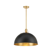 Load image into Gallery viewer, Trenton Collection - Pendant Chandelier - Satin Brass &amp; Black - W:50cm
