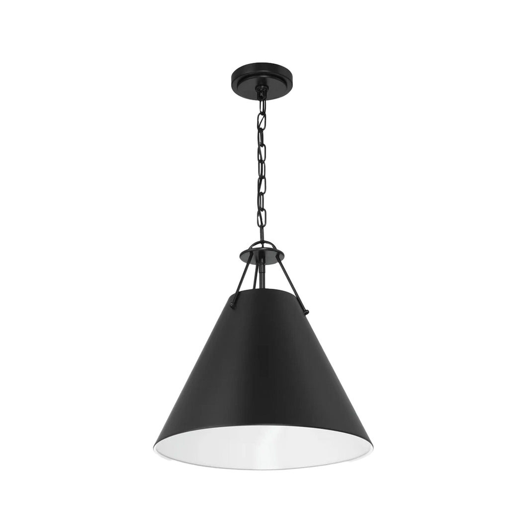 Keenan Collection - Chandelier - Matte Black Frame - W:40cm