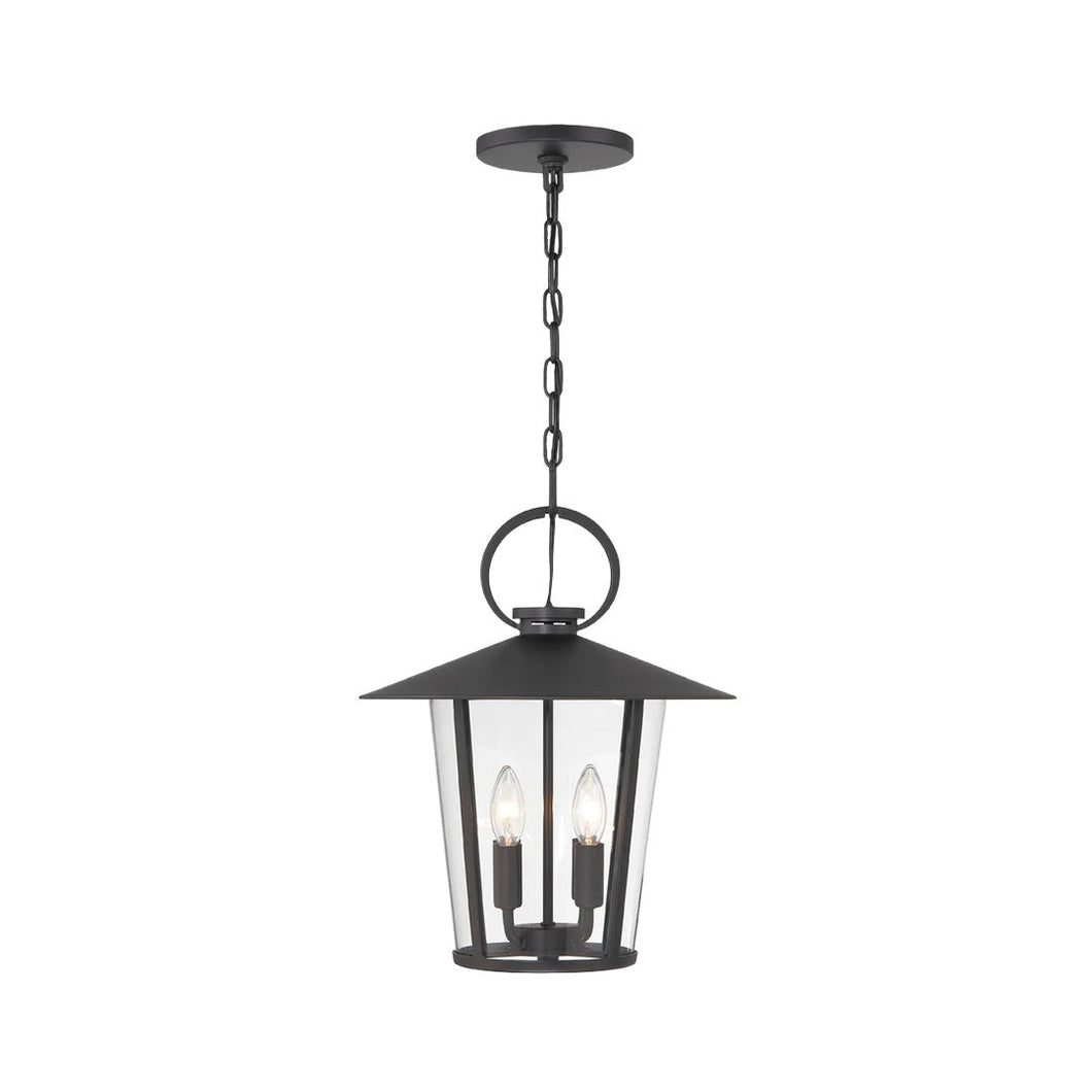 Glace Collection - Outdoor Matte Black Pendant - black