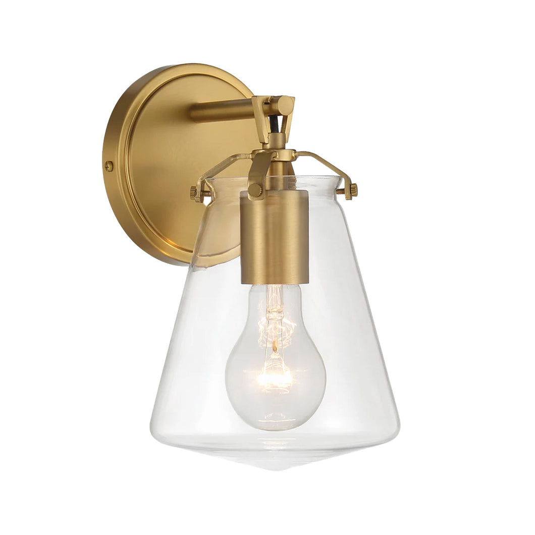 Baxter Collection - Wall Sconce - Satin Brass - W:15cm