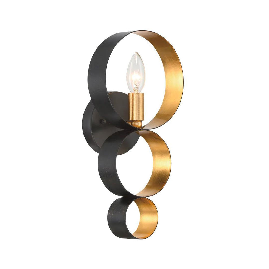 Carson Collection - English Bronze & Gold Wall Sconce - bronze