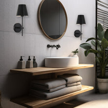 Load image into Gallery viewer, Keenan Collection - 1 Light - Wall Sconce - Matte Black Frame
