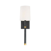 Load image into Gallery viewer, Xavier Collection - Wall Sconce - Matte Black &amp; Gold Leaf Frame
