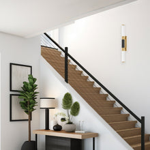 Load image into Gallery viewer, Adonis - 2 Light - Wall Sconce - Satin Brass &amp; Matte Black - W:6.4cm
