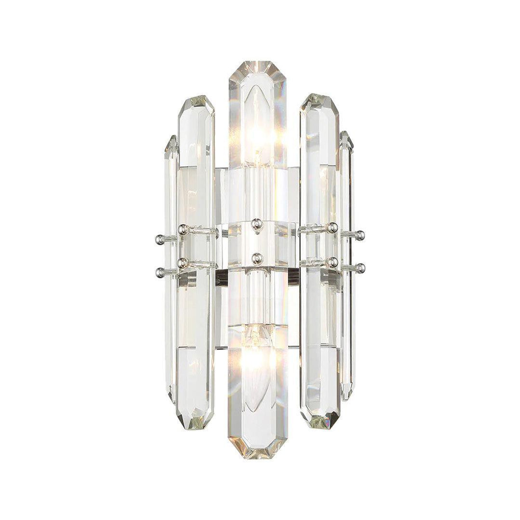 Capri Collection - Polished Nickel Wall Sconce
