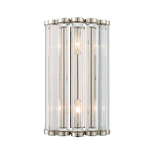 Load image into Gallery viewer, Luna Collection - Polished Nickel Wall Sconce - polished-nickel

