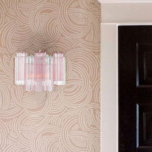 Load image into Gallery viewer, Odelle Collection - Wall Sconce Light - Pink &amp; Chrome - W:36cm
