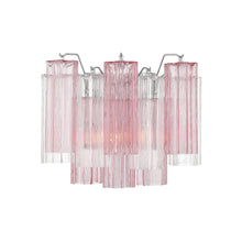 Load image into Gallery viewer, Odelle Collection - Wall Sconce Light - Pink &amp; Chrome - W:36cm
