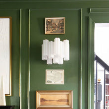 Load image into Gallery viewer, Odelle Collection - Wall Sconce Light - White &amp; Chrome - W:36cm
