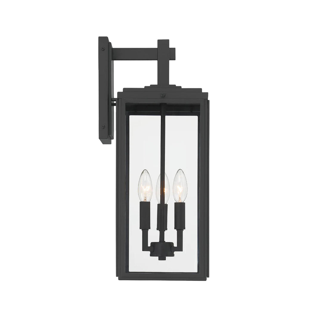 Capsule Collection - 3 Light - Wall Sconce - Matte Black - H:50cm