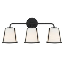 Load image into Gallery viewer, Kendal Collection - 3 Light - Wall Sconce - Matte Black Frame
