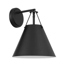 Load image into Gallery viewer, Keenan Collection - 1 Light - Wall Sconce - Matte Black Frame - W:32cm
