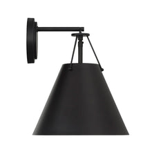 Load image into Gallery viewer, Keenan Collection - 1 Light - Wall Sconce - Matte Black Frame - W:32cm
