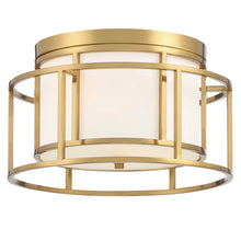 Load image into Gallery viewer, Dixon Collection - Flush Mount Chandelier- W:38cm - Satin Brass Frame
