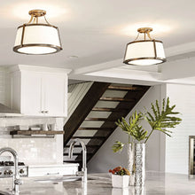 Load image into Gallery viewer, Chance Collection - Flush Mount Chandelier - Satin Brass - W:41cm
