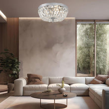 Load image into Gallery viewer, Devon Collection - Polished Nickel - Clear Crystals Flush Mount - Polished Nickel
