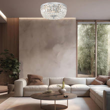 Load image into Gallery viewer, Devon Collection - Polished Nickel - Clear Crystals Flush Mount - Polished Nickel
