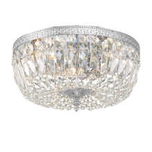 Load image into Gallery viewer, Devon Collection - Polished Nickel - Clear Crystals Flush Mount - Polished Nickel
