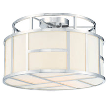 Load image into Gallery viewer, Fulton Collection - Flush Mount Chandelier - Polished Nickel Frame
