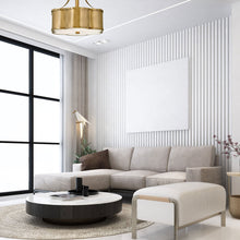 Load image into Gallery viewer, Zodiac Collection - Flush Mount - Satin Brass
