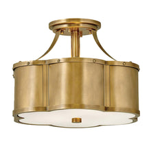 Load image into Gallery viewer, Zodiac Collection - Flush Mount Chandelier - Satin Brass - W:36cm
