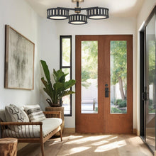 Load image into Gallery viewer, Kirby Collection - Flush Mount Chandelier - Matte Black Frame - W:74cm
