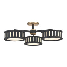 Load image into Gallery viewer, Kirby Collection - Flush Mount Chandelier - Matte Black Frame - W:74cm
