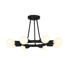 Load image into Gallery viewer, Filmore Collection - Matte Black Semi Flush Mount - black
