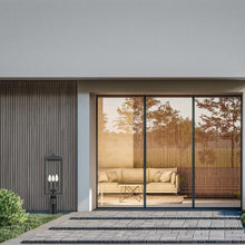 Load image into Gallery viewer, Capsule Collection - 3 Light - Outdoor Post Chandelier - Matte Black - H:57.2cm
