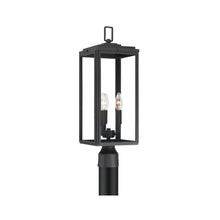 Load image into Gallery viewer, Capsule Collection - 3 Light - Outdoor Post Chandelier - Matte Black - H:57.2cm
