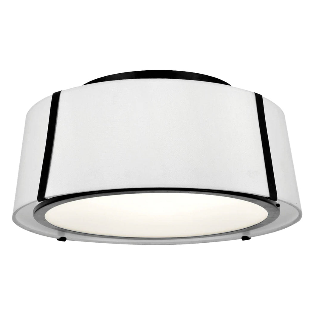 Kendal Collection - Flush Mount Chandelier- W:46cm - Matte Black Frame