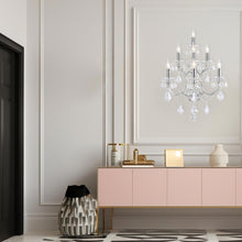 Load image into Gallery viewer, Large 7 Light Maria Theresa Wall Sconce - Chrome Fixtures
