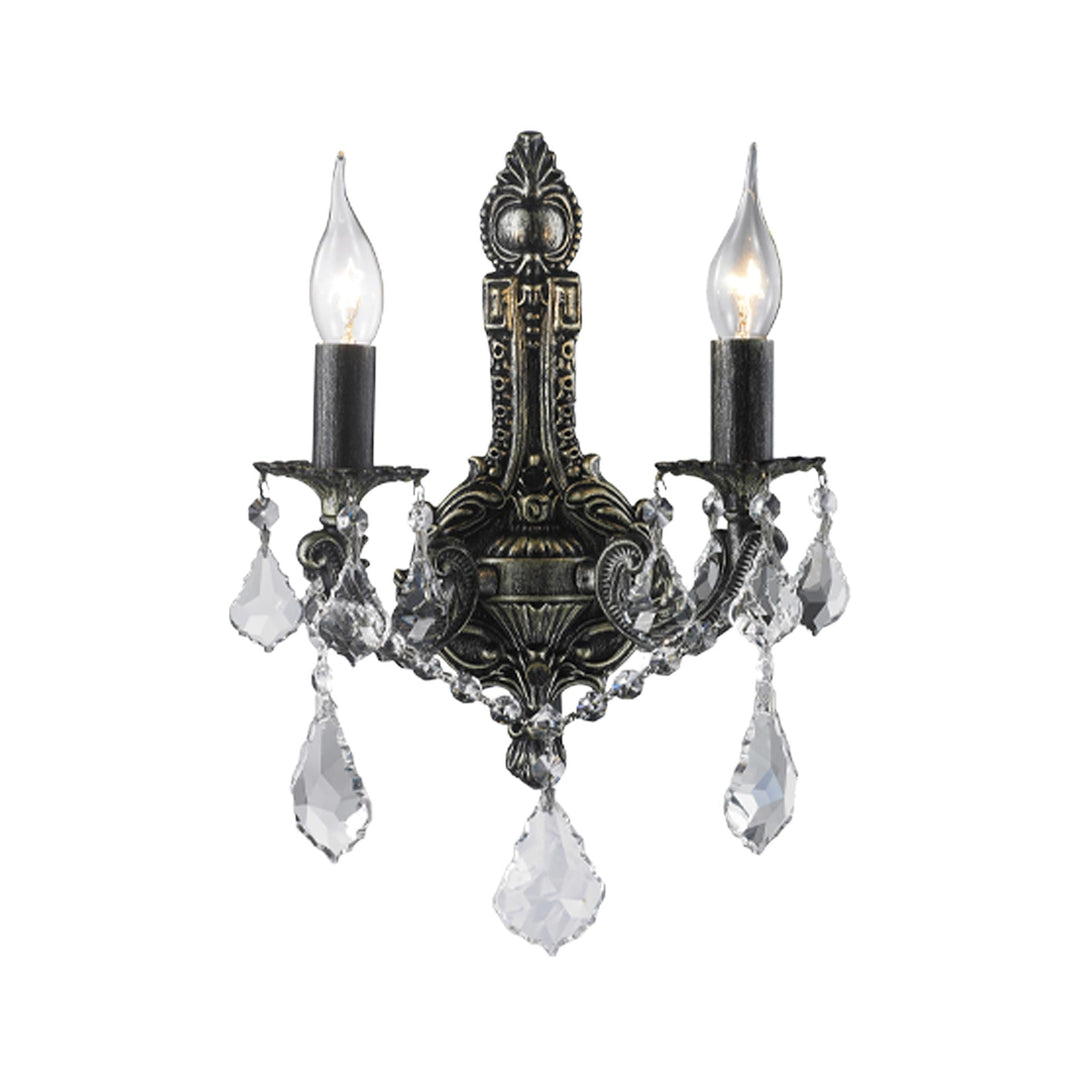 AMERICANA 2 Light Wall Sconce - Edwardian - Antique SILVER - Designer Chandelier Australia