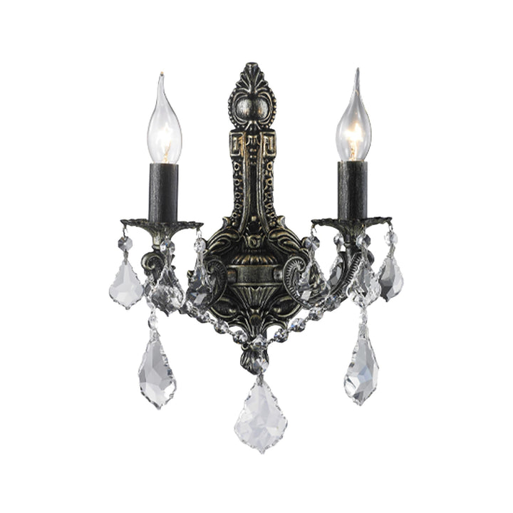 AMERICANA 2 Light Wall Sconce - Edwardian - Antique SILVER - Designer Chandelier Australia