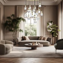 Load image into Gallery viewer, Rayne Collection - Round Cluster - W: 100cm H: 150cm - Brass
