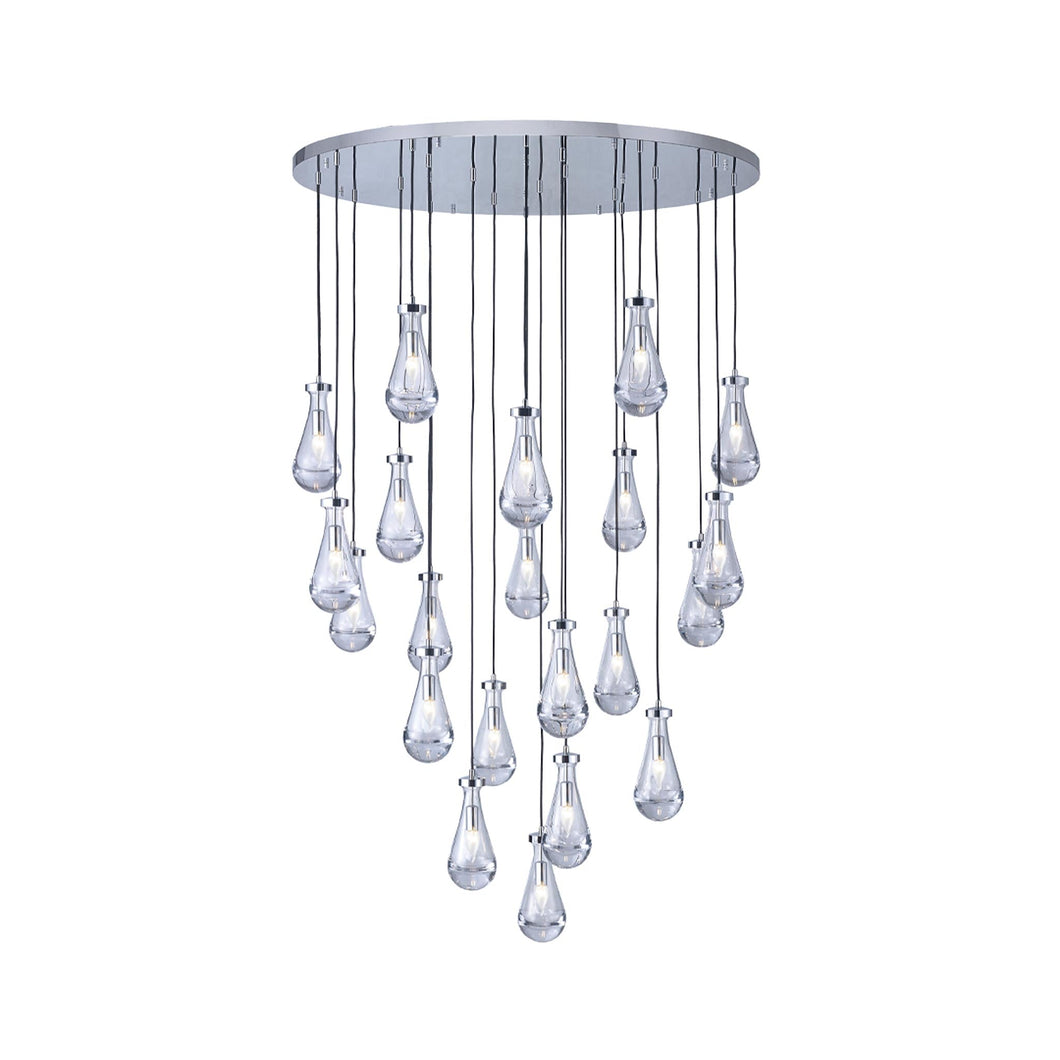 Rayne Collection - Round Cluster - W: 120cm  H: 200cm - Chrome