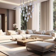 Load image into Gallery viewer, Rayne Collection - Round Cluster - W: 120cm H: 200cm - Polished Nickel
