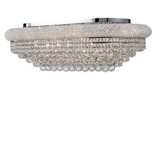 Load image into Gallery viewer, Royal Empress Flush Mount OVAL Basket Chandelier - CHROME - L:90cm
