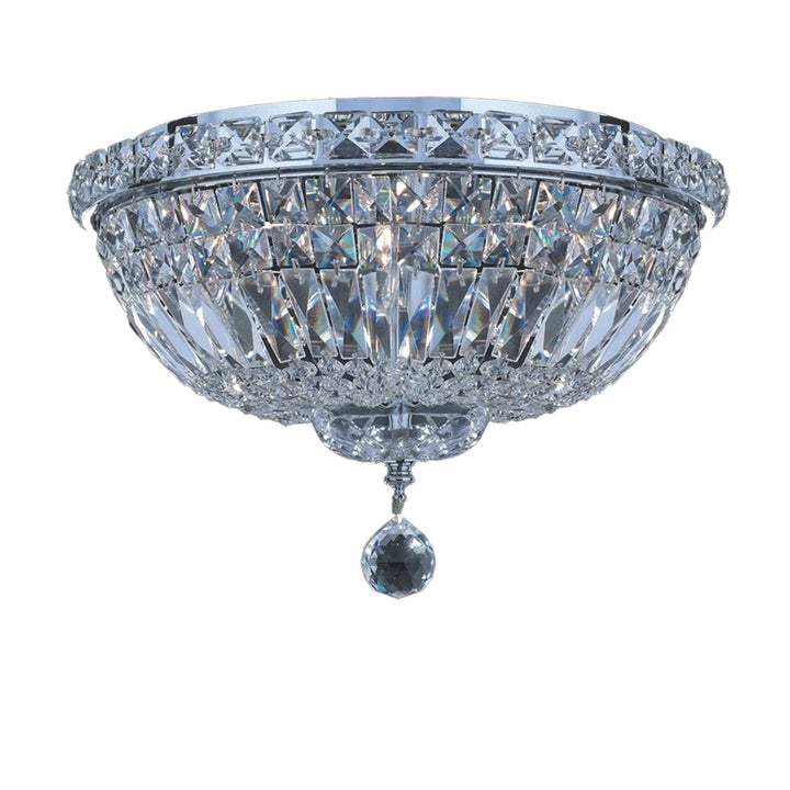 Empress Flush Mount Basket Chandelier - Chrome - W:35cm