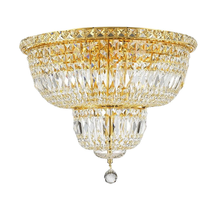 Empress Flush Mount Basket Chandelier - Gold - W:50cm
