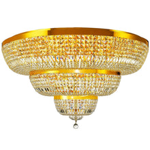 Load image into Gallery viewer, Empress Flush Mount Basket Chandelier - O GOLD - Width: 140cm
