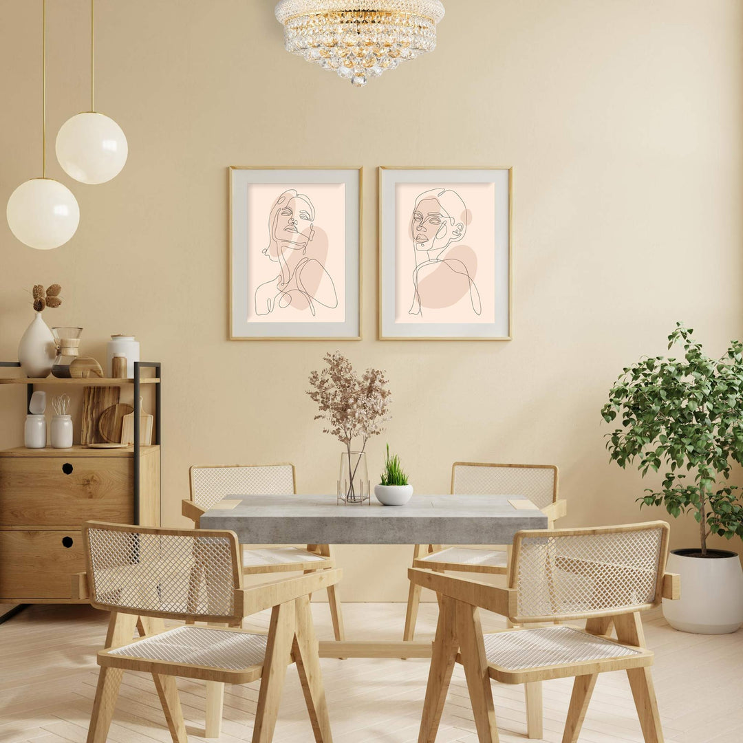 Royal Empress Flush Mount Basket Chandelier - Gold - W:40cm