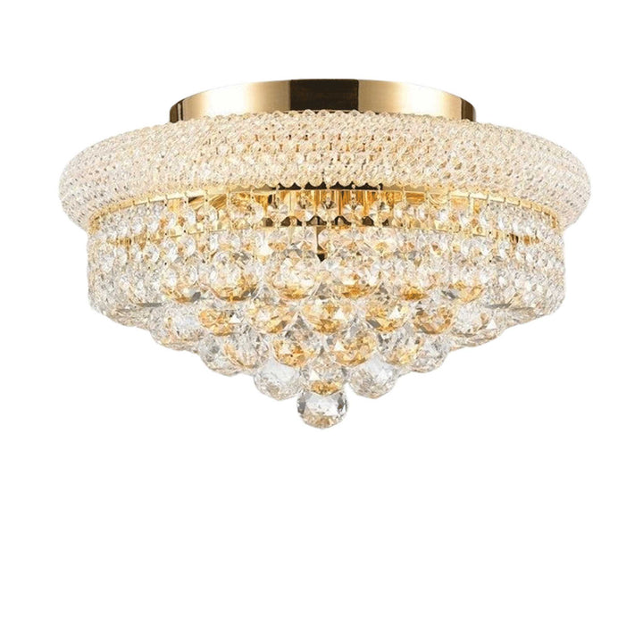 Royal Empress Flush Mount Basket Chandelier - Gold - W:40cm