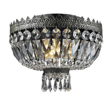 Load image into Gallery viewer, Royal French Basket Chandelier - Flush Mount - Antique SILVER - W:30cm
