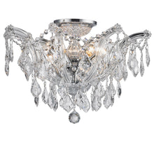 Load image into Gallery viewer, Maria Theresa Flush Mount Chandelier - Chrome Finish - W:50cm
