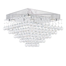Load image into Gallery viewer, Square Cluster LED Flush Mount Crystal Chandelier - Width:50cm Height:36cm
