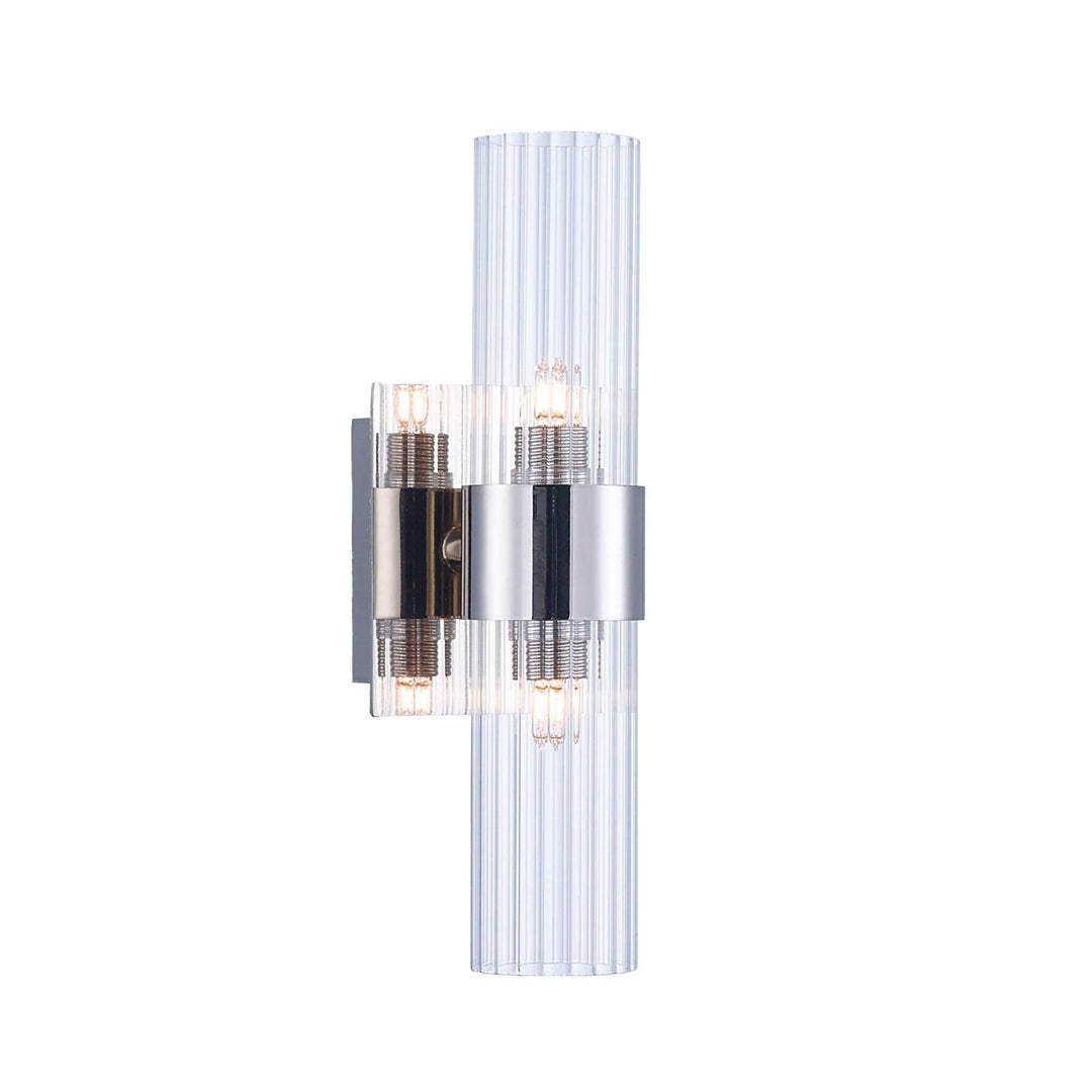 Provincial Collection Wall Sconce - Polished Nickel - H:25cm - Designer Chandelier Australia